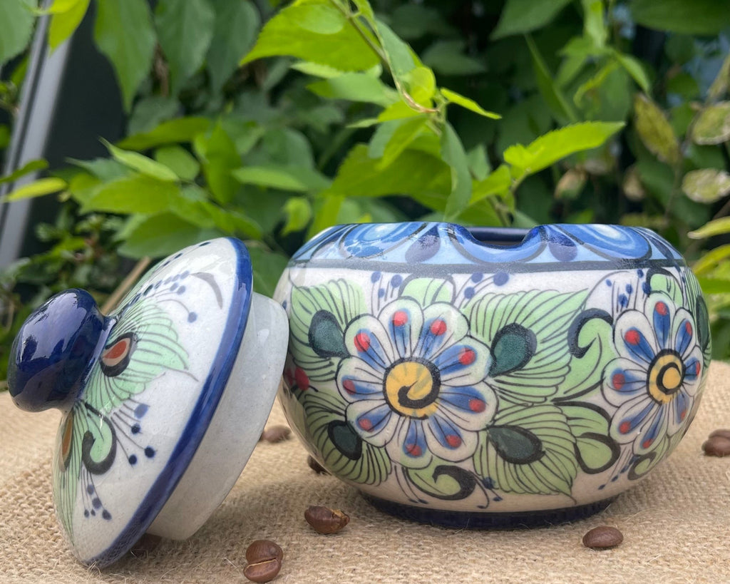 Handmade ceramic coffee mug, hand painted mug made by local artists in Atitlan, Guatemala. Free shipping!