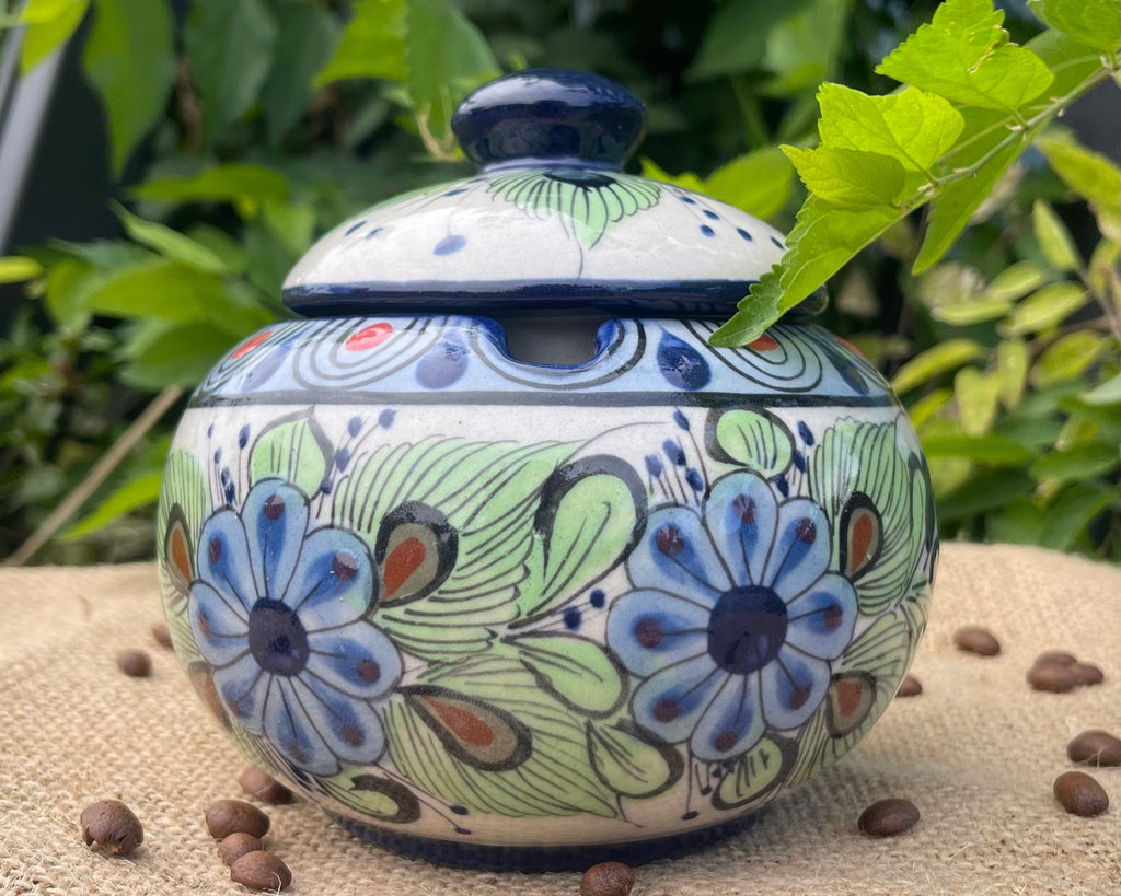 Handmade ceramic coffee mug, hand painted mug made by local artists in Atitlan, Guatemala. Free shipping!
