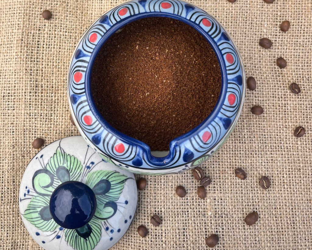 Handmade ceramic coffee mug, hand painted mug made by local artists in Atitlan, Guatemala. Free shipping!