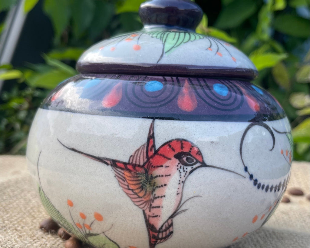 Handmade ceramic coffee mug, hand painted mug made by local artists in Atitlan, Guatemala. Free shipping!