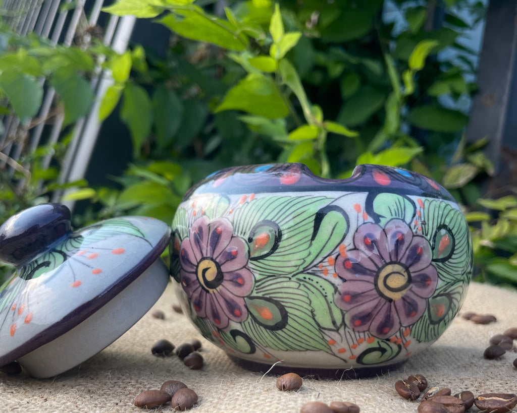 Handmade ceramic coffee mug, hand painted mug made by local artists in Atitlan, Guatemala. Free shipping!