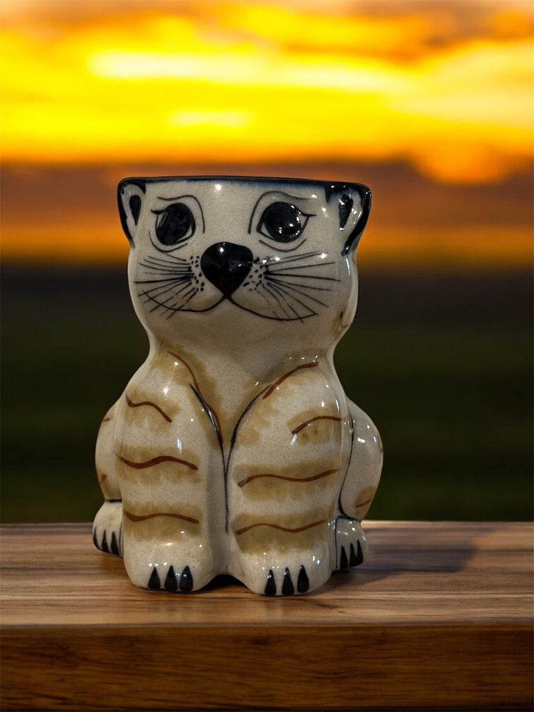 Handmade Cat design Coffee mug