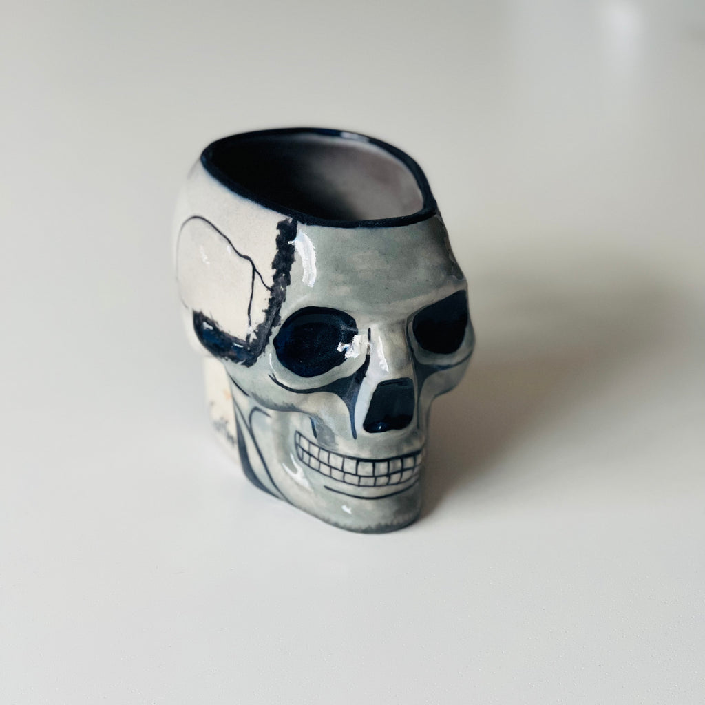 Handmade Guatemalan  by Skull coffee mug
