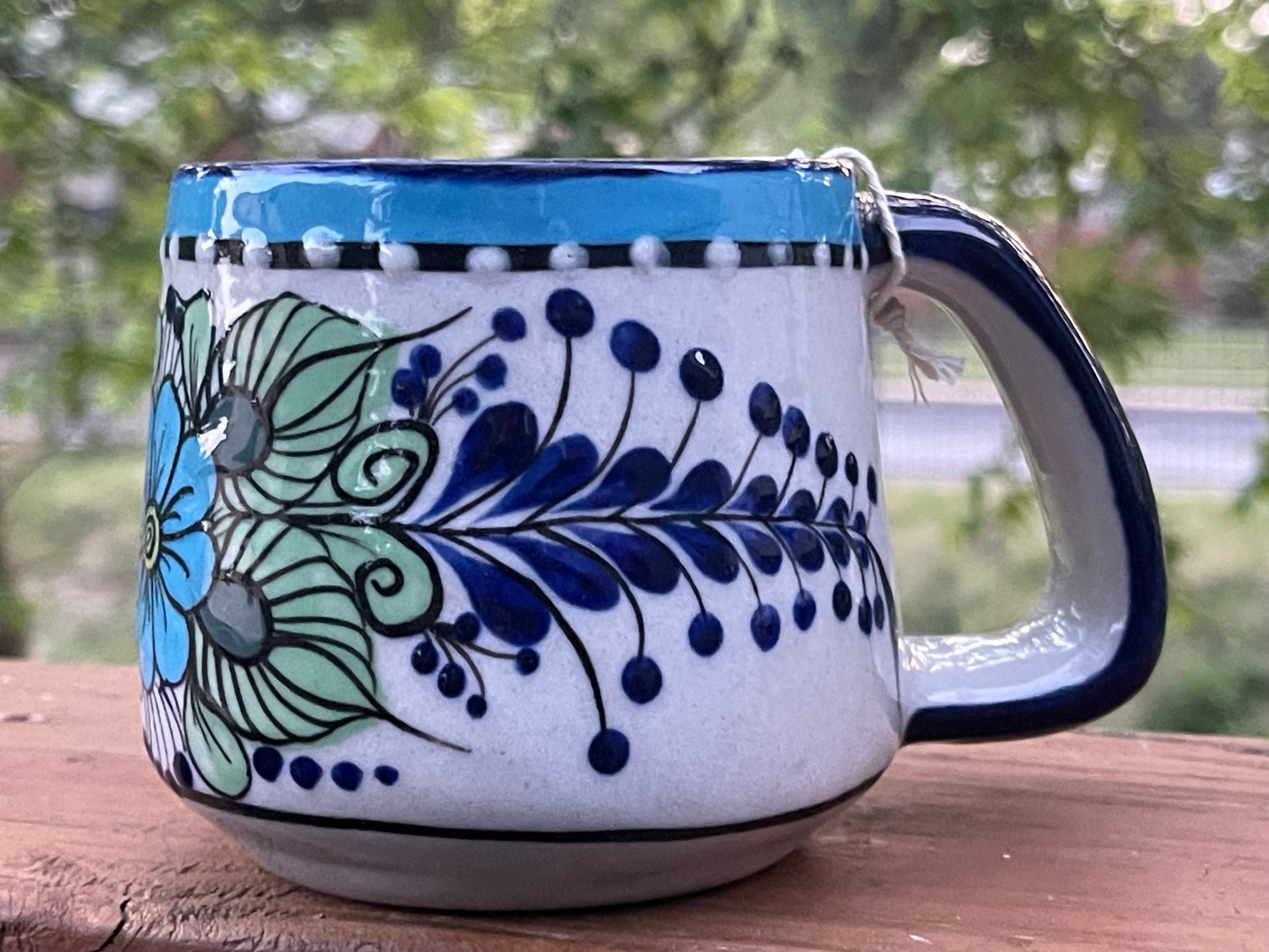 Trendy blue marbling golden art Coffee Mug by Zeinab