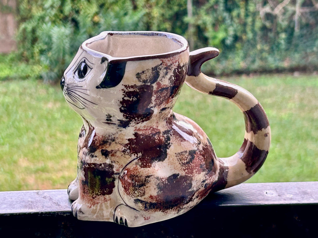 Handmade Cat design Coffee mug